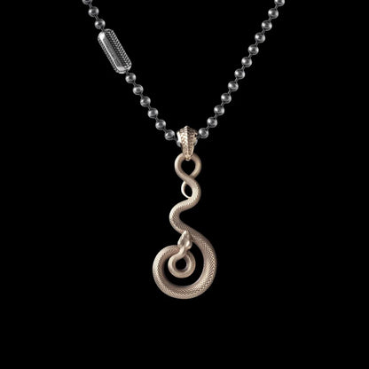With Silver Ball Chain Necklace