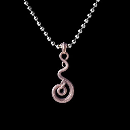 With Titanium Steel Ball Chain Necklace