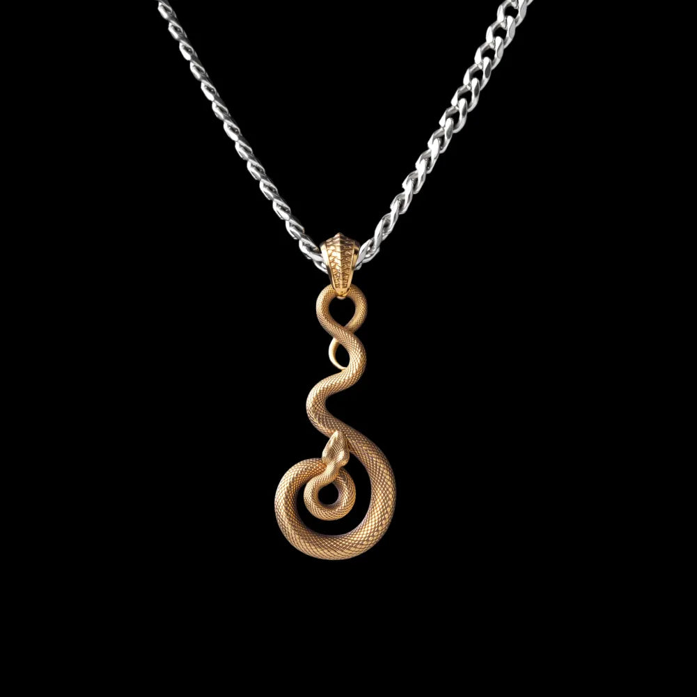 With Titanium Steel Chain Necklace