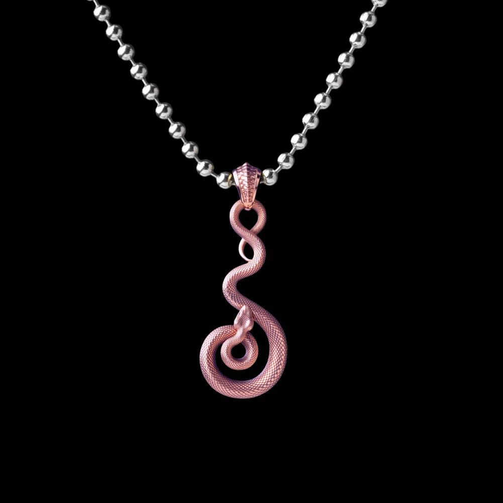 With Titanium Steel Ball Chain Necklace