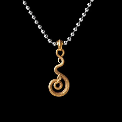 With Titanium Steel Ball Chain Necklace