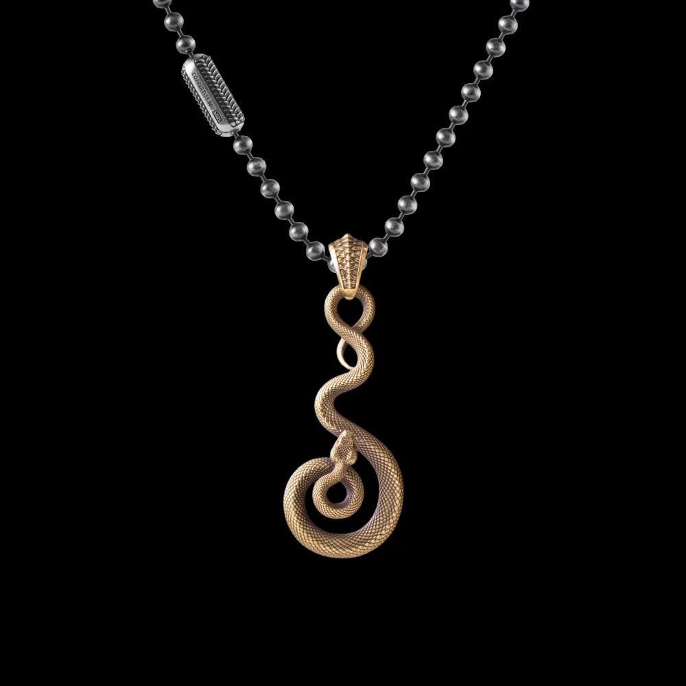 With Silver Ball Chain Necklace