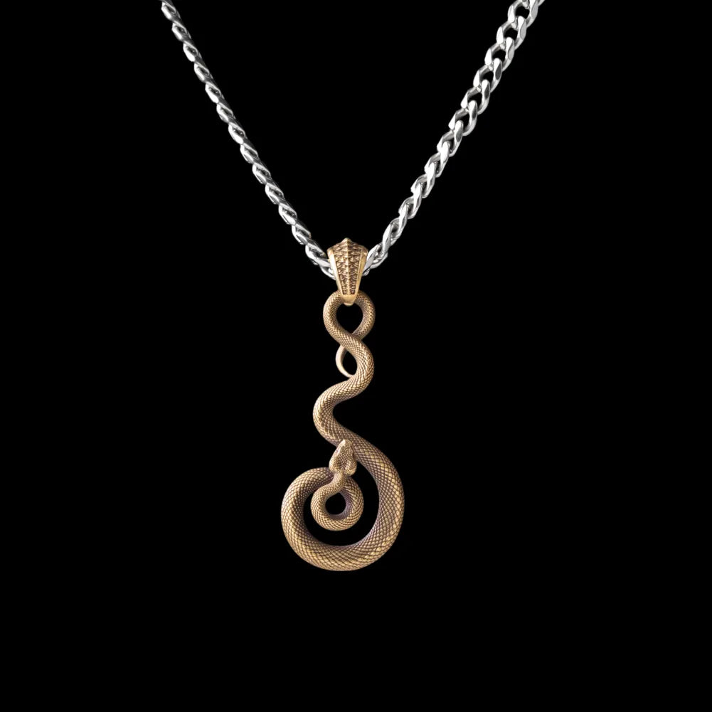 With Titanium Steel Chain Necklace