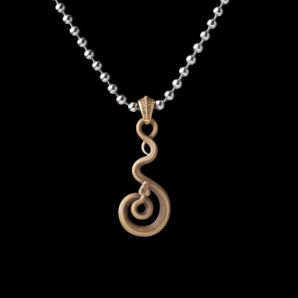 With Titanium Steel Ball Chain Necklace