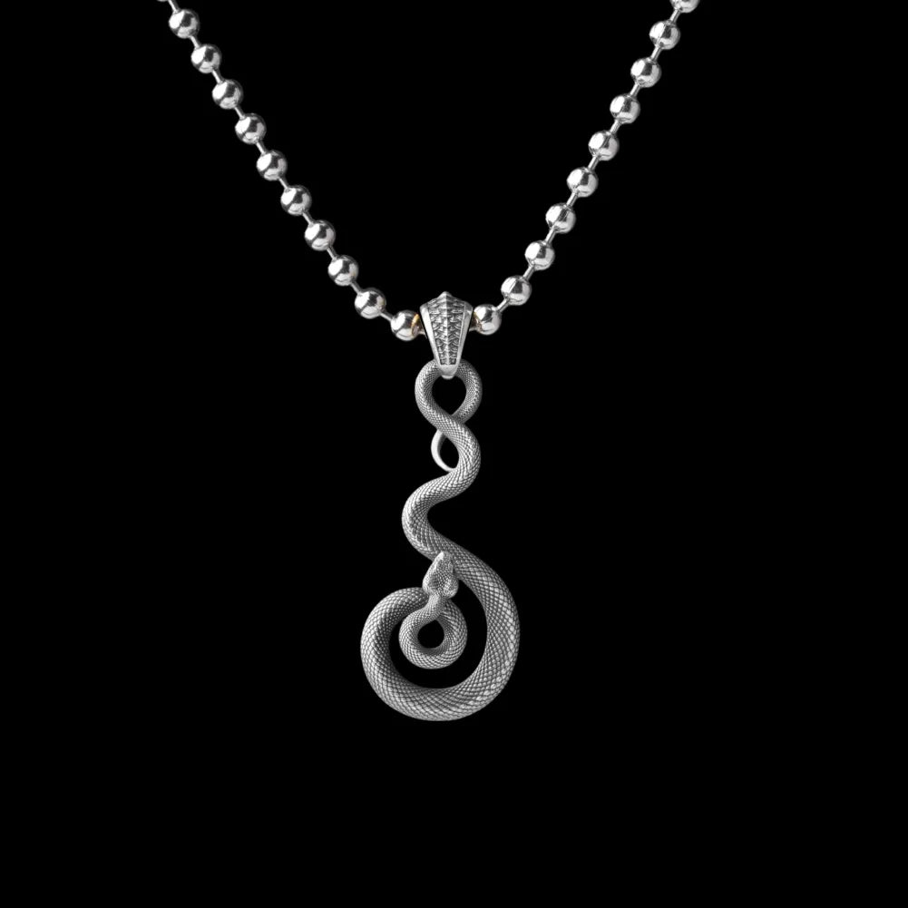 With Titanium Steel Ball Chain Necklace