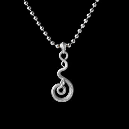 With Titanium Steel Ball Chain Necklace