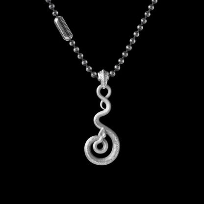 With Silver Ball Chain Necklace