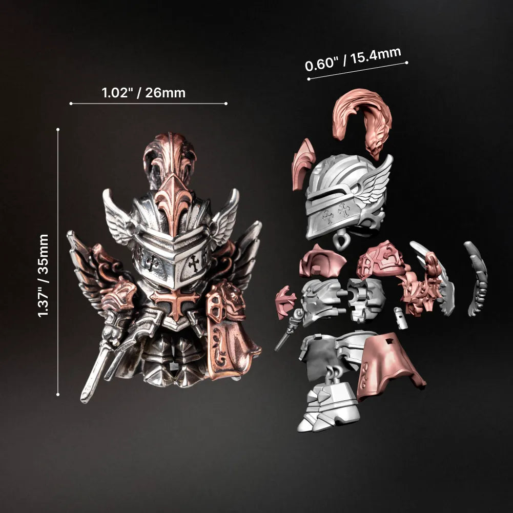 Crimson Templar pendant dimensions and articulated components