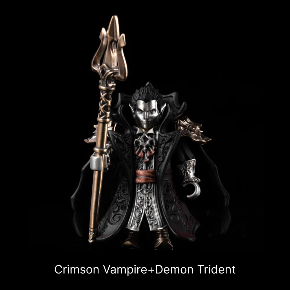 Crimson Vampire articulated figure in Bronze and White Bronze and Copper and Brass / Standard