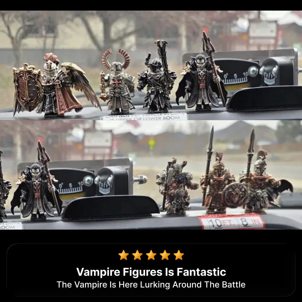Customer collection display featuring Crimson Vampire articulated figures