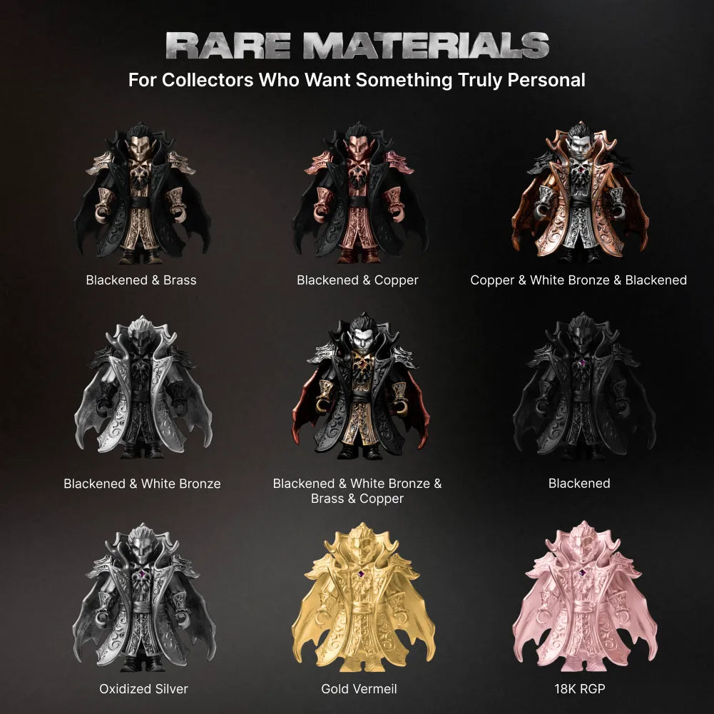 Crimson Vampire articulated figure in multiple rare material color options