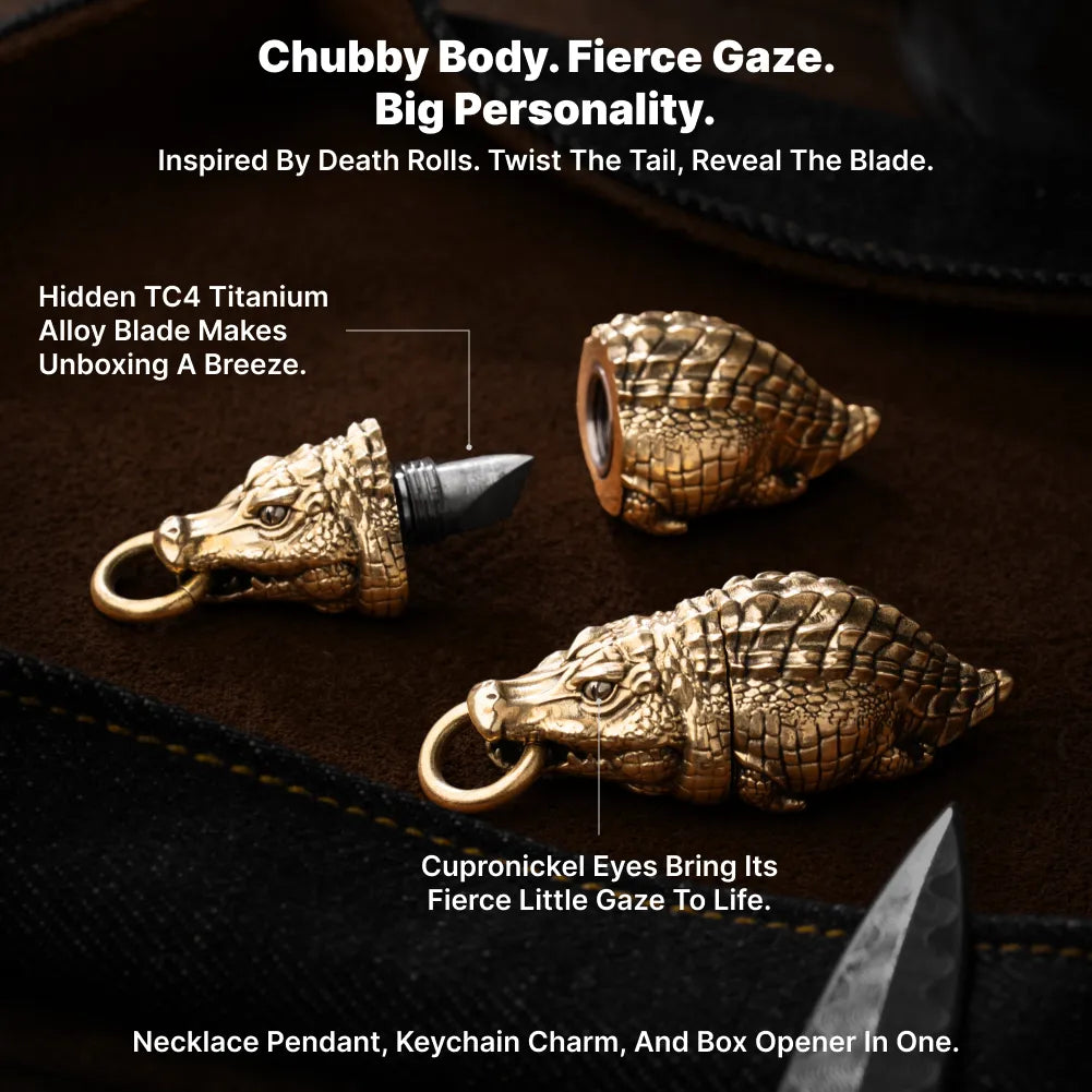 Crocodile Box Opener Pendant design details