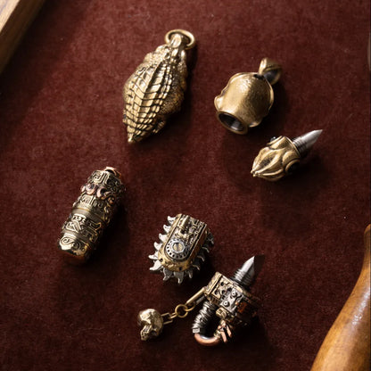 Crocodile Box Opener Pendant disassembled pendant