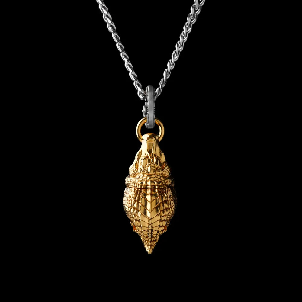 With Titanium Steel Chain Necklace