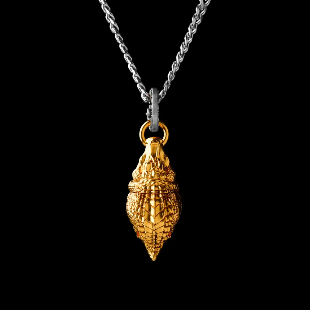 With Titanium Steel Chain Necklace