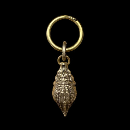 Crocodile Box Opener Pendant keychain with brass key ring and connecting jump ring