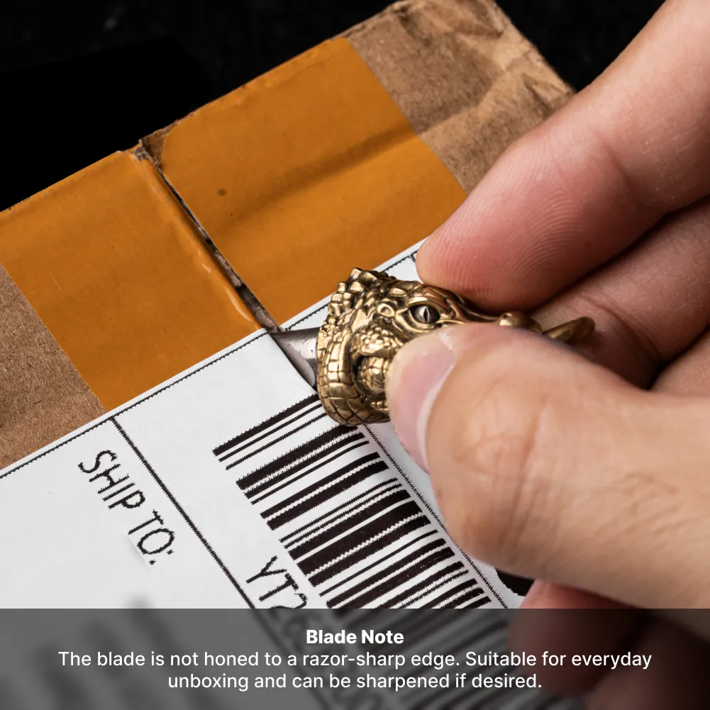 Crocodile Box Opener Pendant opening packaging