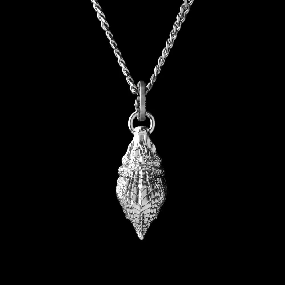 With Titanium Steel Chain Necklace