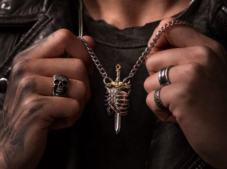 Copper jewelry worn by a rewards member