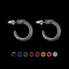 Rattlesnake Earrings 18K Gold & Gemstone