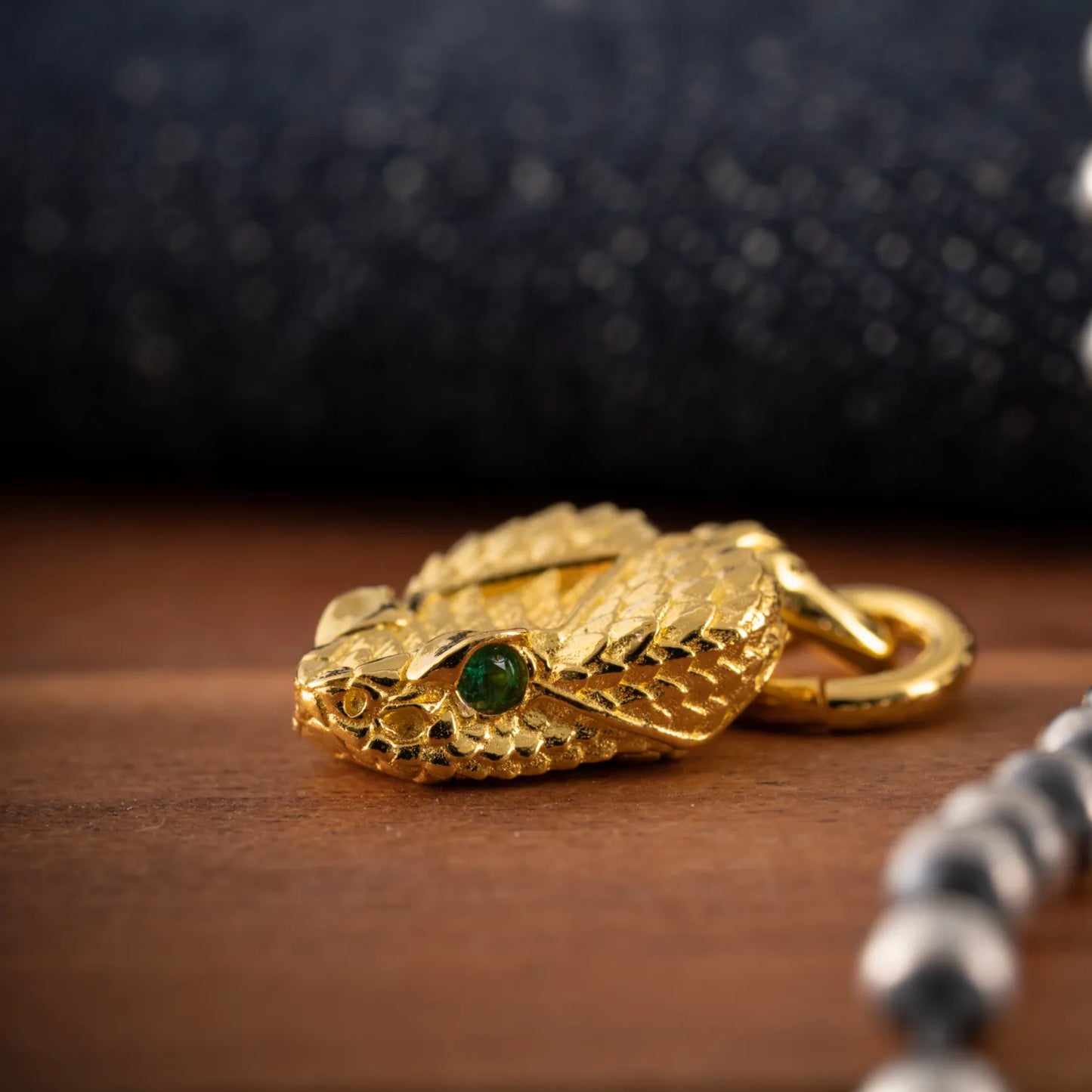 Rattlesnake Head Charm