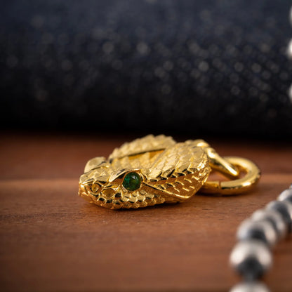 Rattlesnake Head Charm