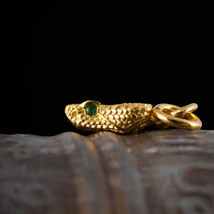 Rattlesnake Head Charm