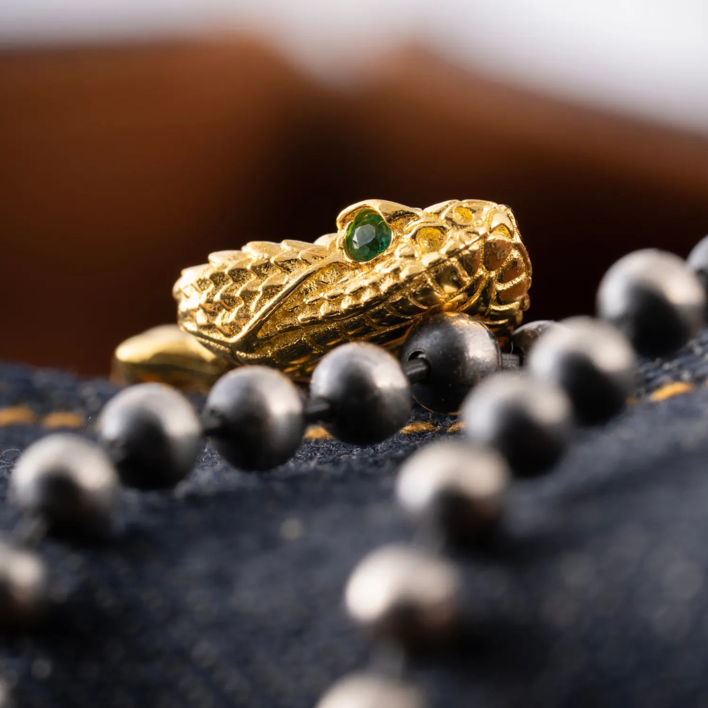 Rattlesnake Head Charm