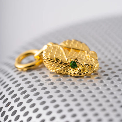 Rattlesnake Head Charm