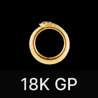 Ouroboros Spin Ring Gold Vermeil & Gemstone