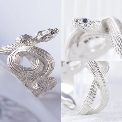 Customized Silver Snake Ring Details 04