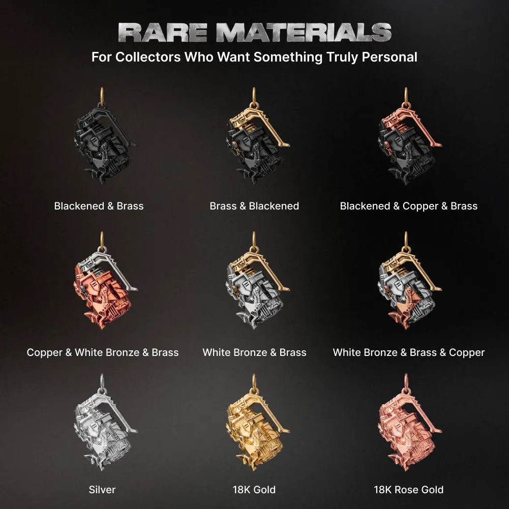 Cyber Frag Pendant material options