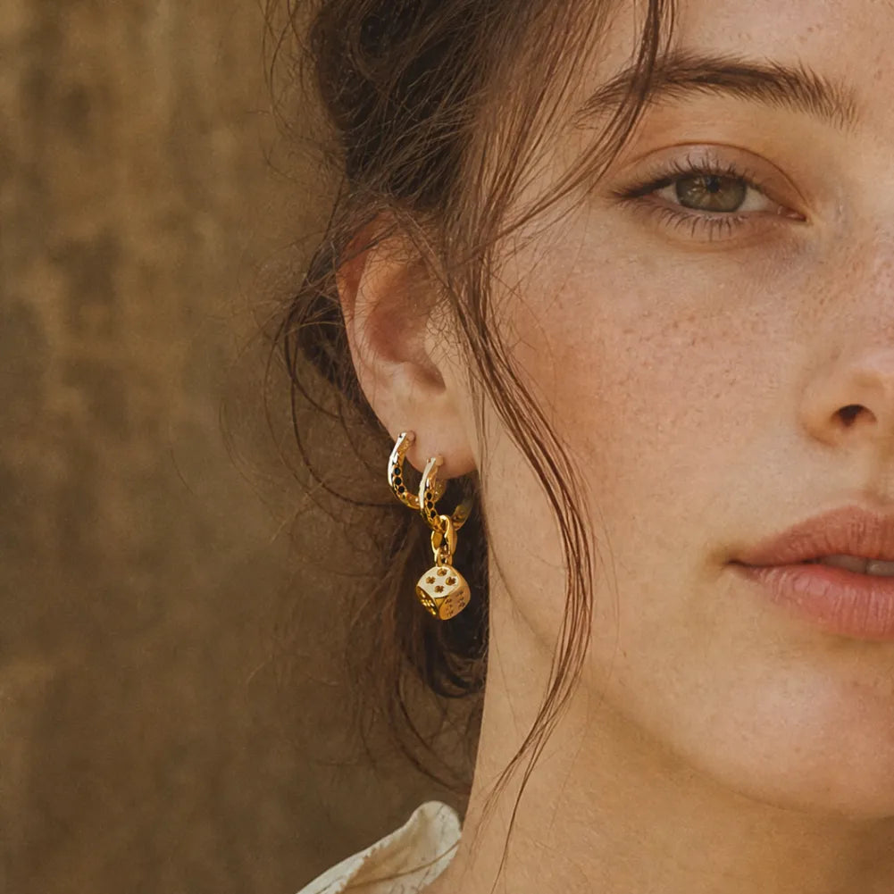 Fortune Roll Earrings gold-tone product image 05