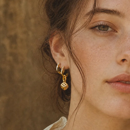 Fortune Roll Earrings gold-tone product image 05