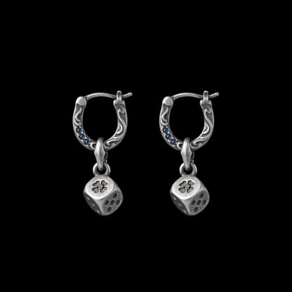 Ox.Silver Fortune Roll Earrings - Pair