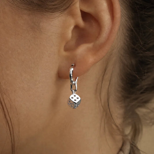 Fortune Roll Earrings silver-tone product image 02