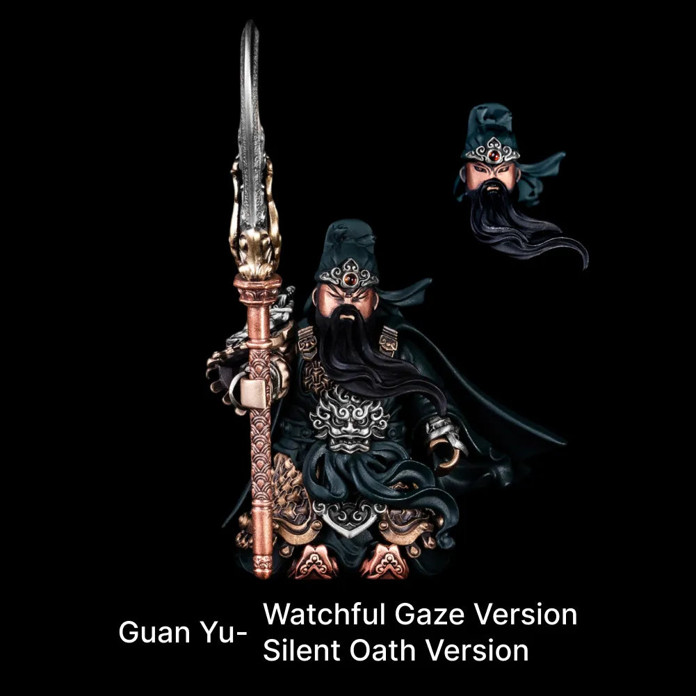 Guan Yu articulated figure in Bronze and White Bronze and Copper and Brass / Enhanced Edition