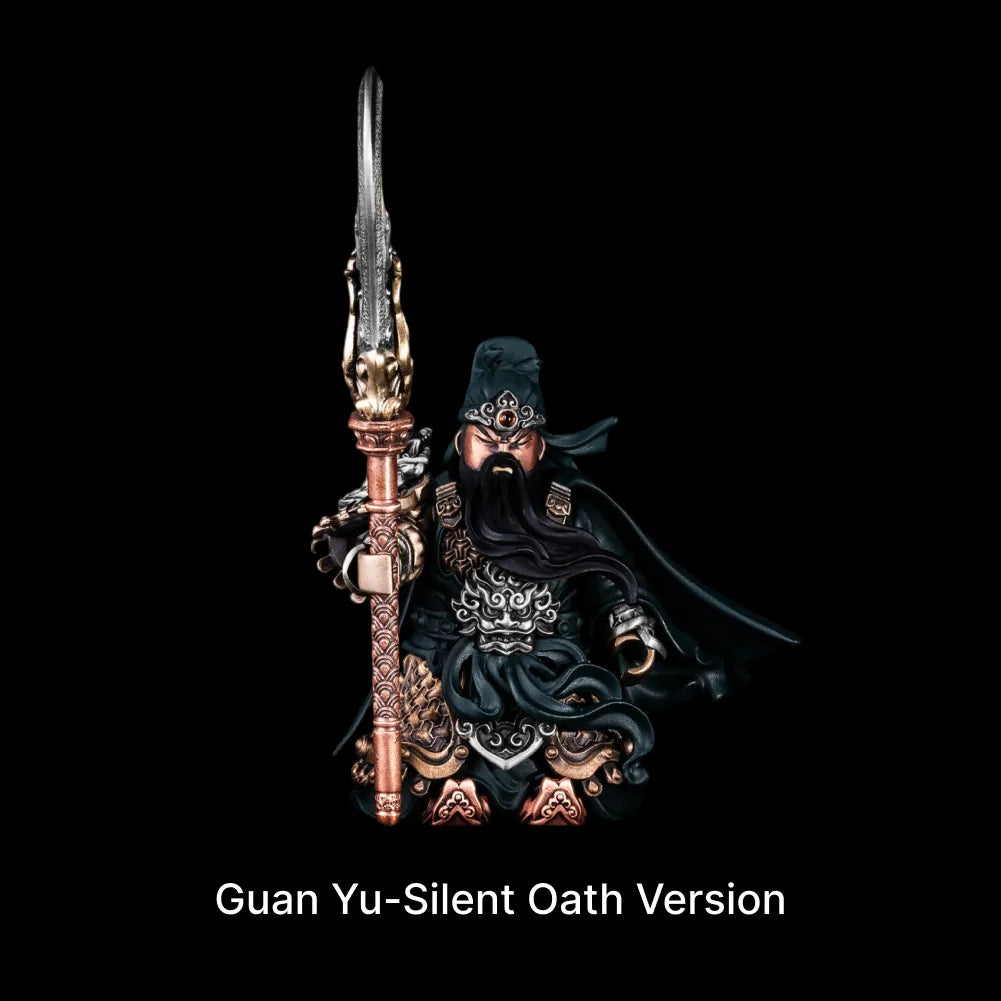 Guan Yu articulated figure in Bronze and White Bronze and Copper and Brass / Silent Oath Version