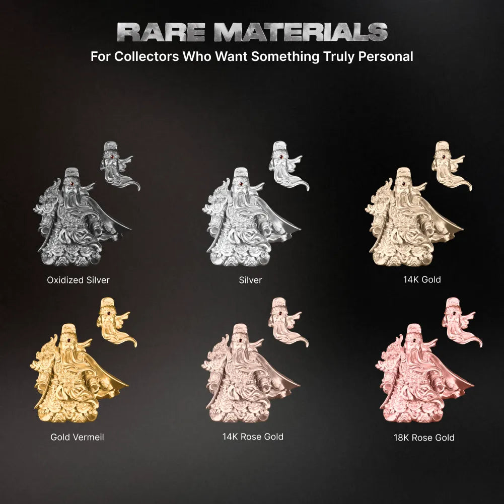 Guan Yu articulated figure in multiple rare material color options