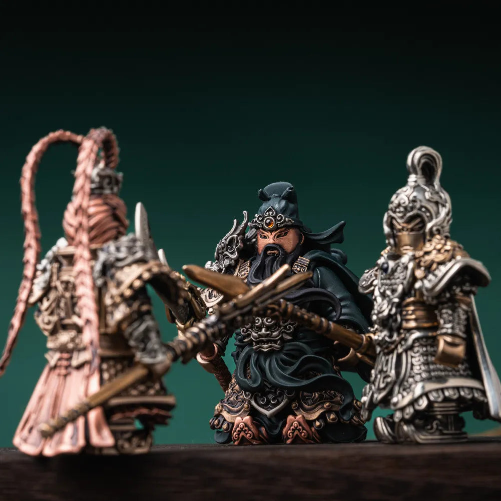 Guan Yu with companion Three Kingdoms articulated figures