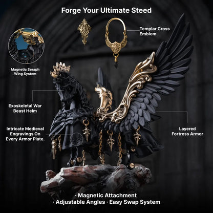 Blackened Heroic Steed Aegis Armor modular attachment system