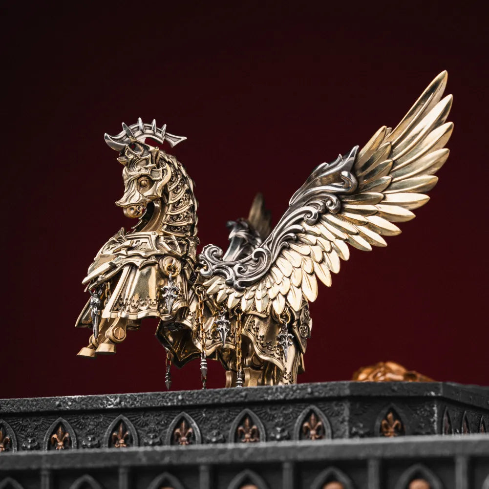 Brass and White Bronze Heroic Steed Aegis Armor profile showcase