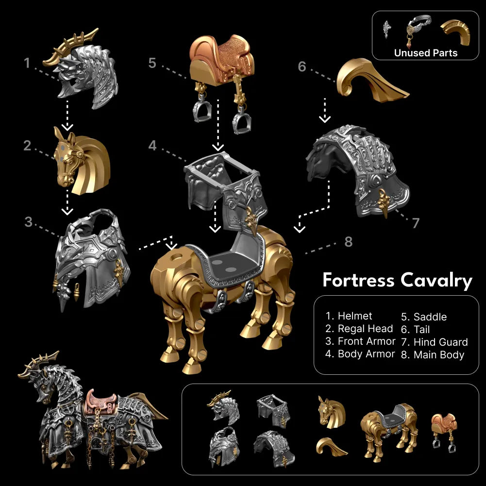 Heroic Steed Aegis Armor Fortress Cavalry parts