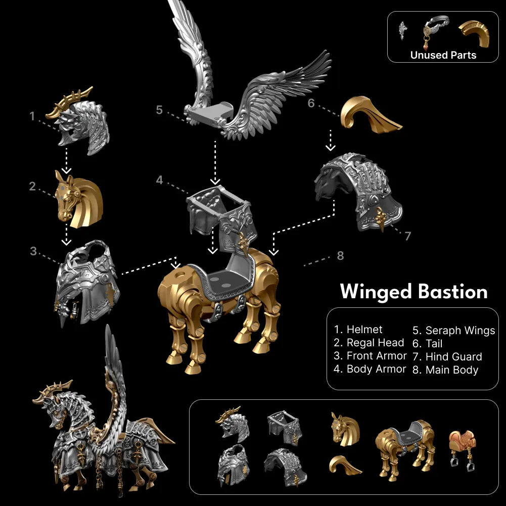 Heroic Steed Aegis Armor Winged Bastion parts
