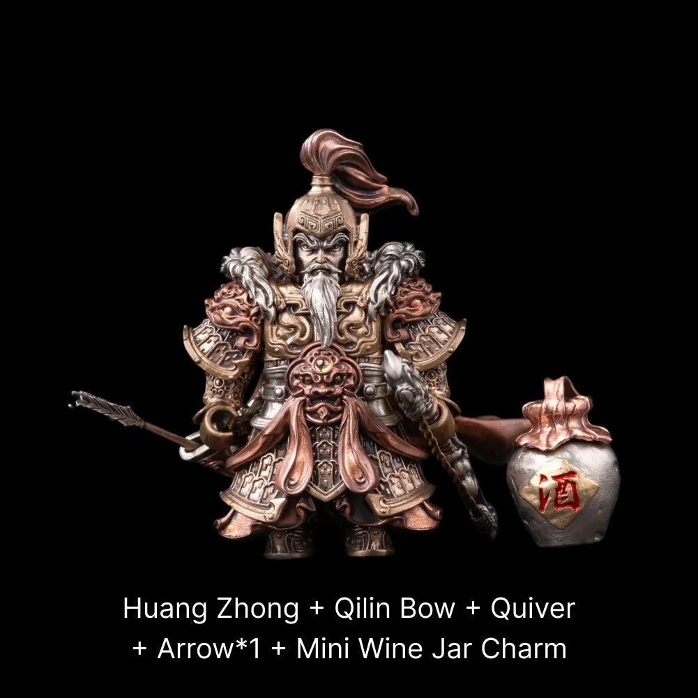 Huang Zhong figure bundle including the mini wine jar charm