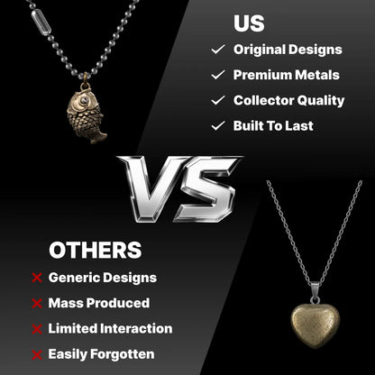 Original Koi fidget pendant compared with generic alternatives