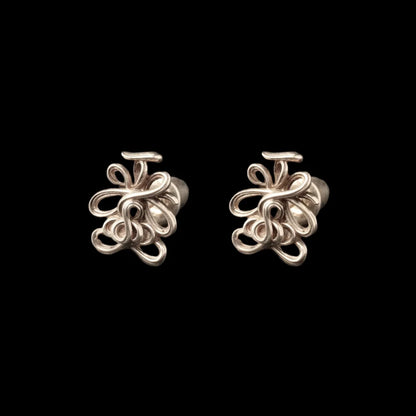 Lotus Talisman Stud Earrings in 14K Gold, Pair variant product view