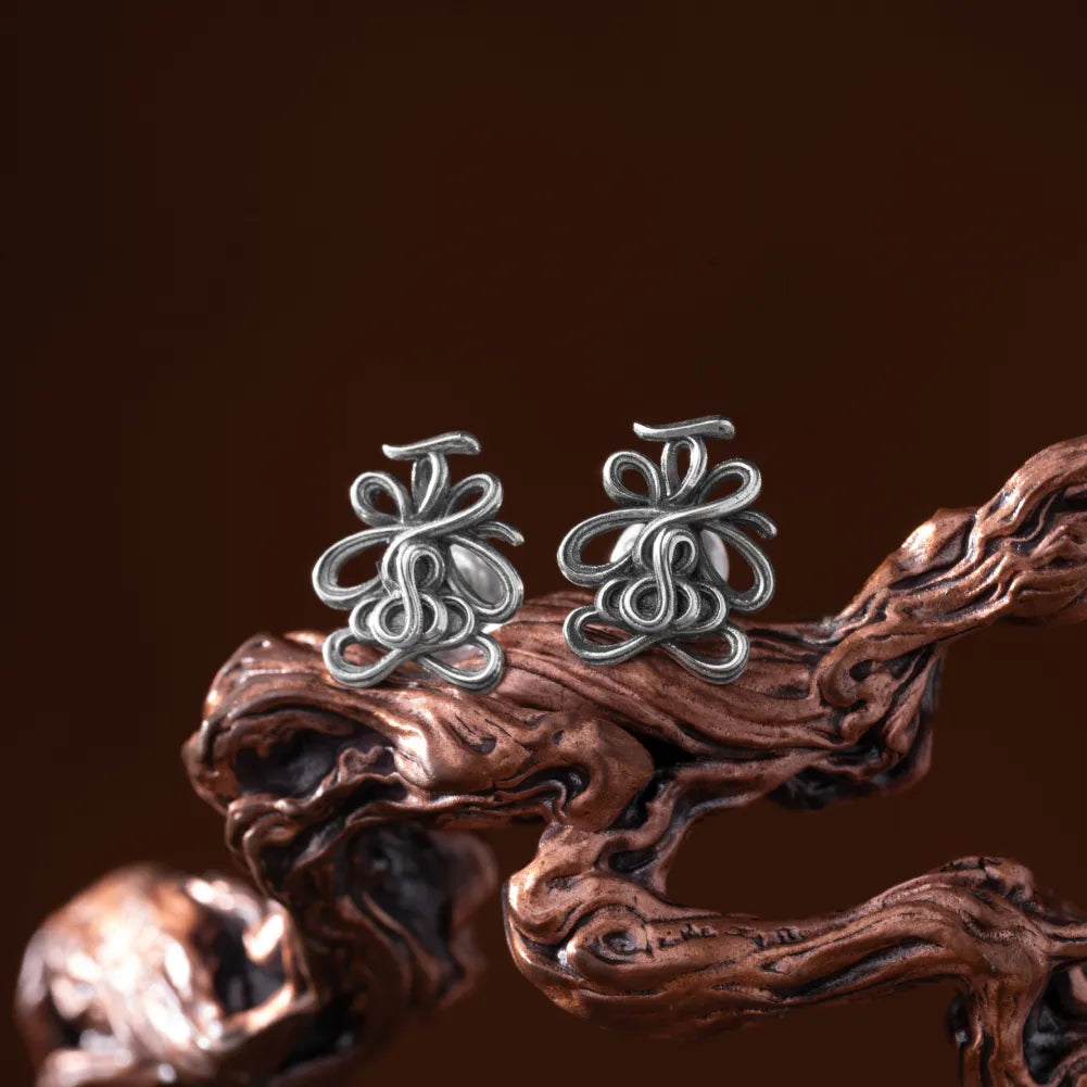 Lotus Talisman Stud Earrings regular-finish product-design reference, view 14 of 14; custom material 14K Gold finish is not shown