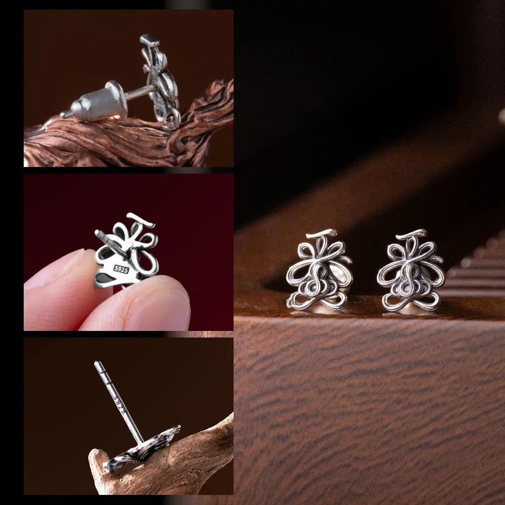 Lotus Talisman Stud Earrings regular-finish product-design reference, view 8 of 14; custom material 14K Gold finish is not shown