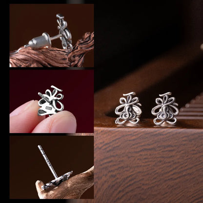 Lotus Talisman Stud Earrings regular-finish product-design reference, view 8 of 14; custom material 14K Gold finish is not shown